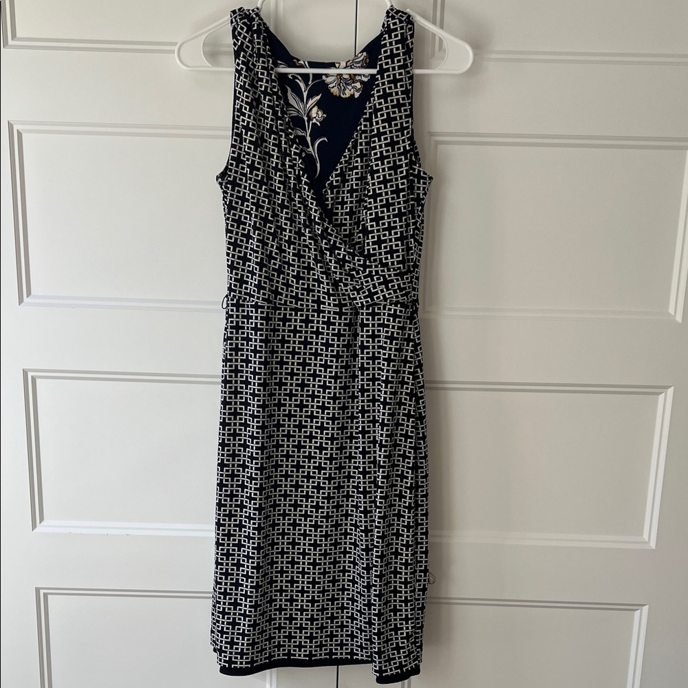 White House Black Market double side Midi Dress - Picture 2 of 7